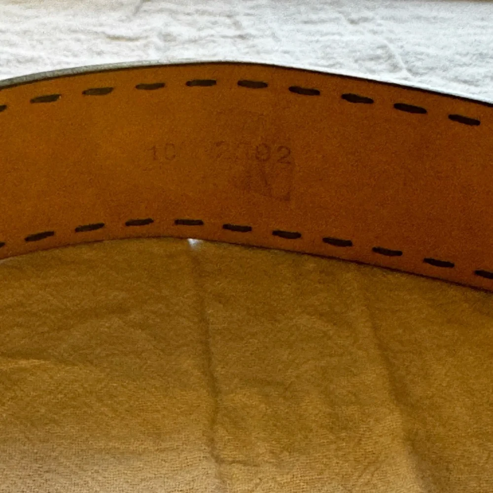 Prada Brown Leather Belt with Gold Buckle - New - Picture 5 of 5